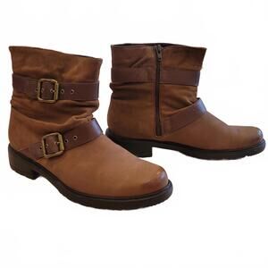 Munro American Nubuck Leather Boots, Size 10.5, New w-box